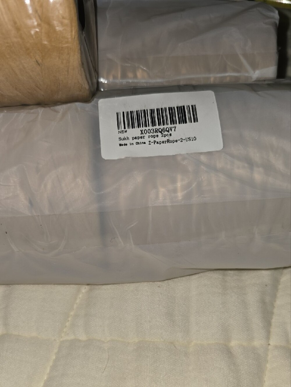 7 Rolls Natural Paper Rope Raffia - Picture 2 of 5